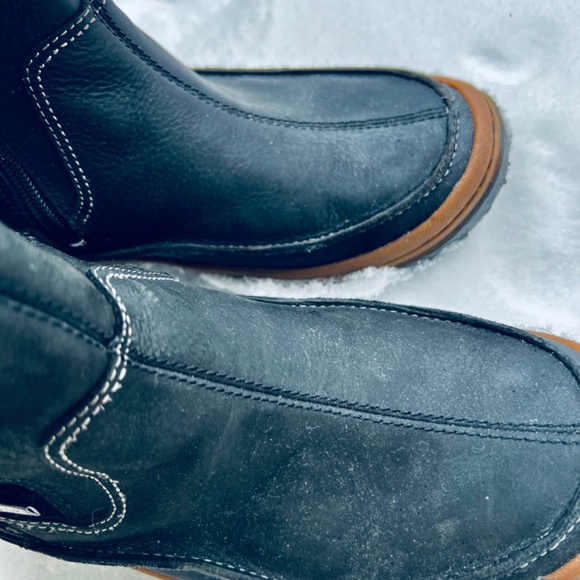 Merrell Women's Leather Faux Fur Trim Winter Boots 9 Black 200G Insu… - Picture 6 of 10